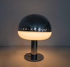 Mid-Century Modern Chrome Glass Table Lamp by Goffredo Reggiani, Italy 1970s
