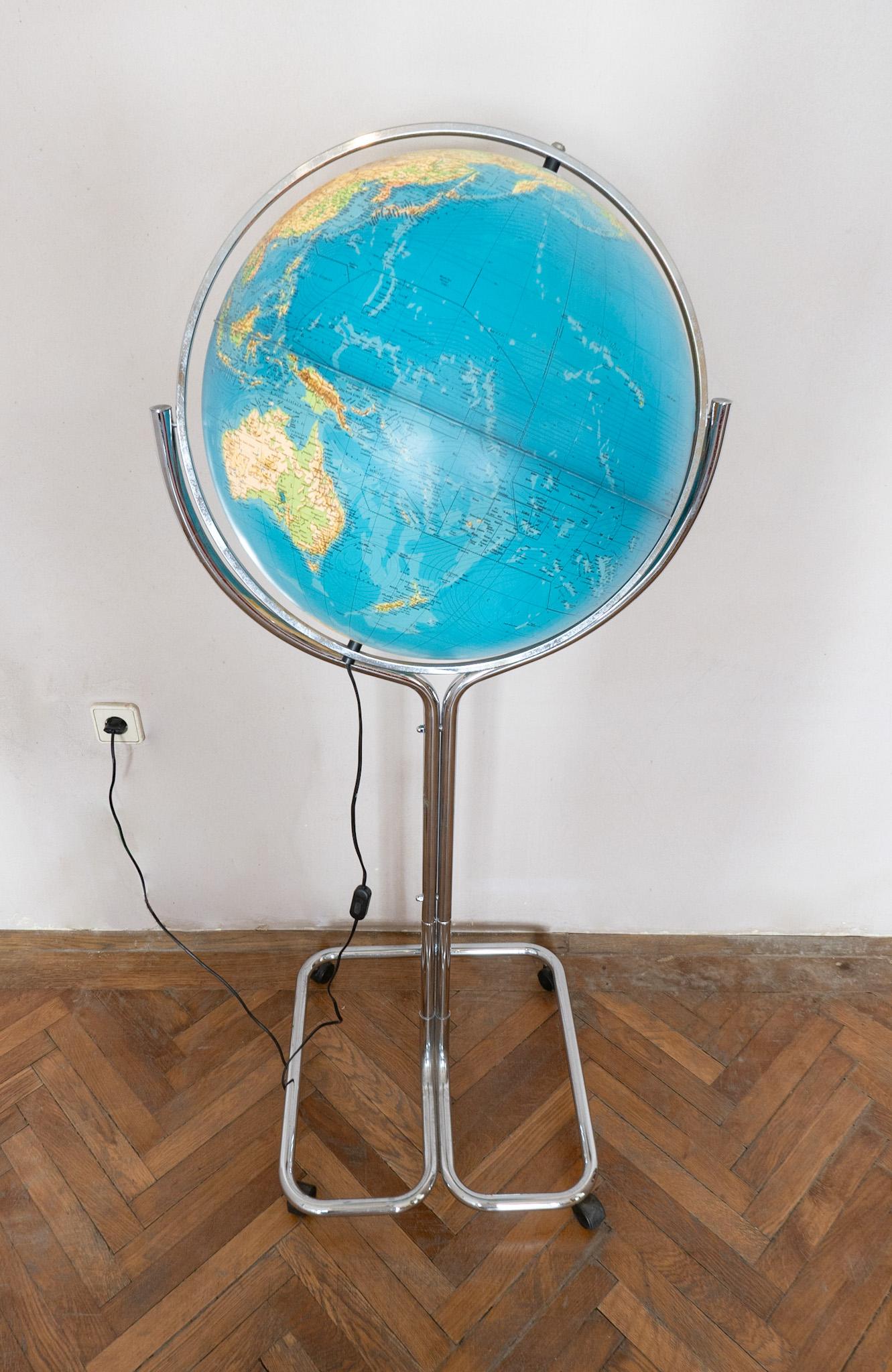 vintage globe floor lamp
