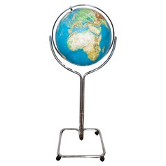 Mid-Century Modern Chrome Globe Floor Lamp, Italy 1970s