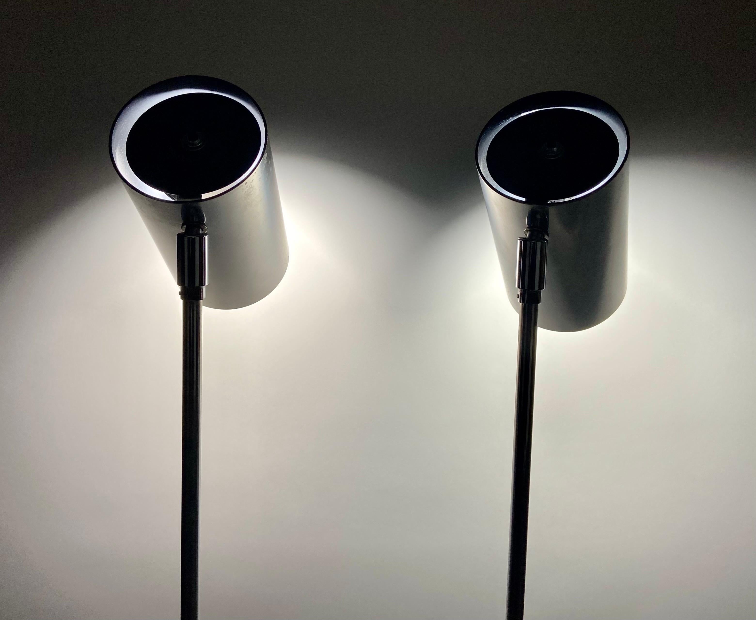 20ième siècle Base en chrome et marbre mi-siècle moderne à la manière de George Kovacs en vente