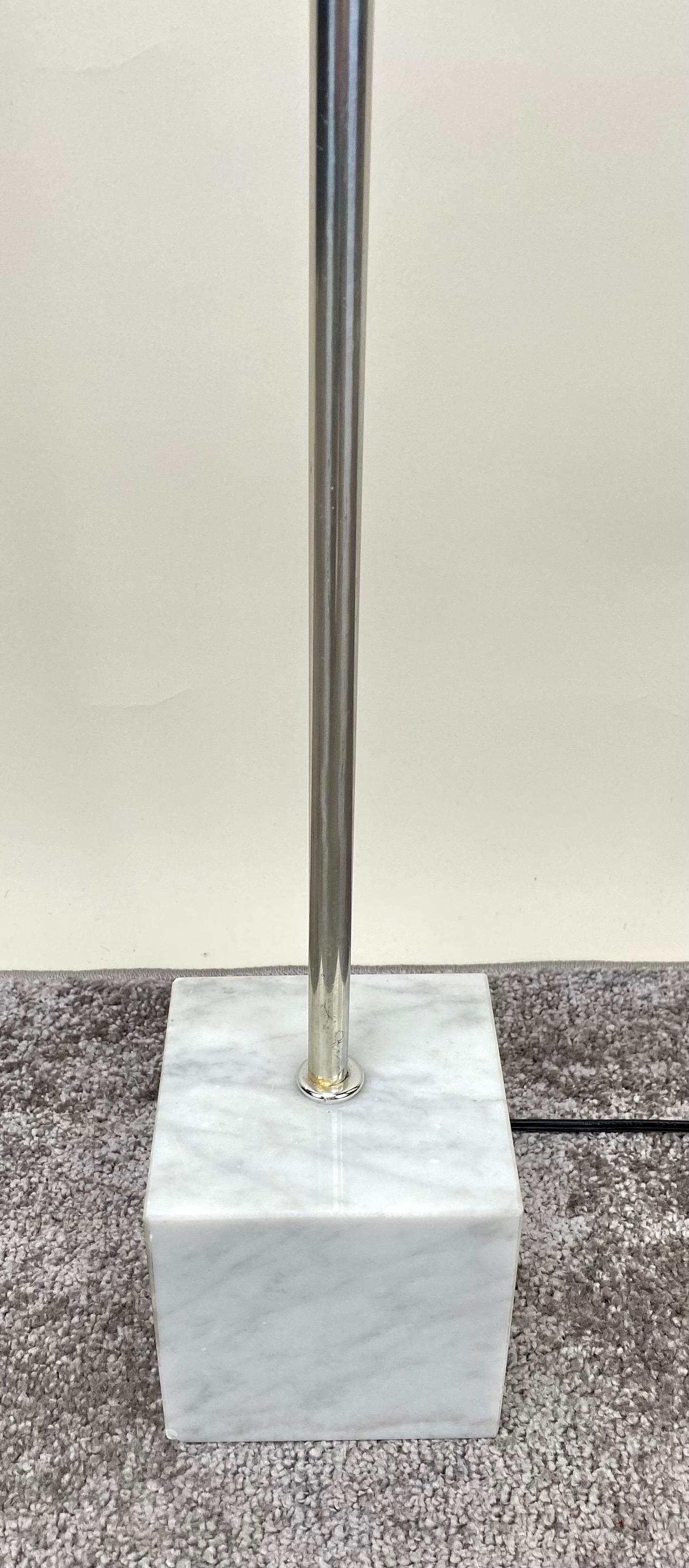Mid-Century Modern Chrome & Marble Base in the Manner of George Kovacs For Sale 5