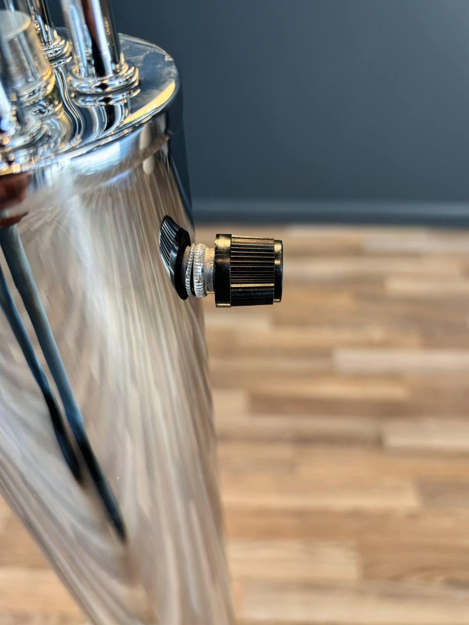 Mid-Century Modern Chrome Metal Orb Floor Lamp 5