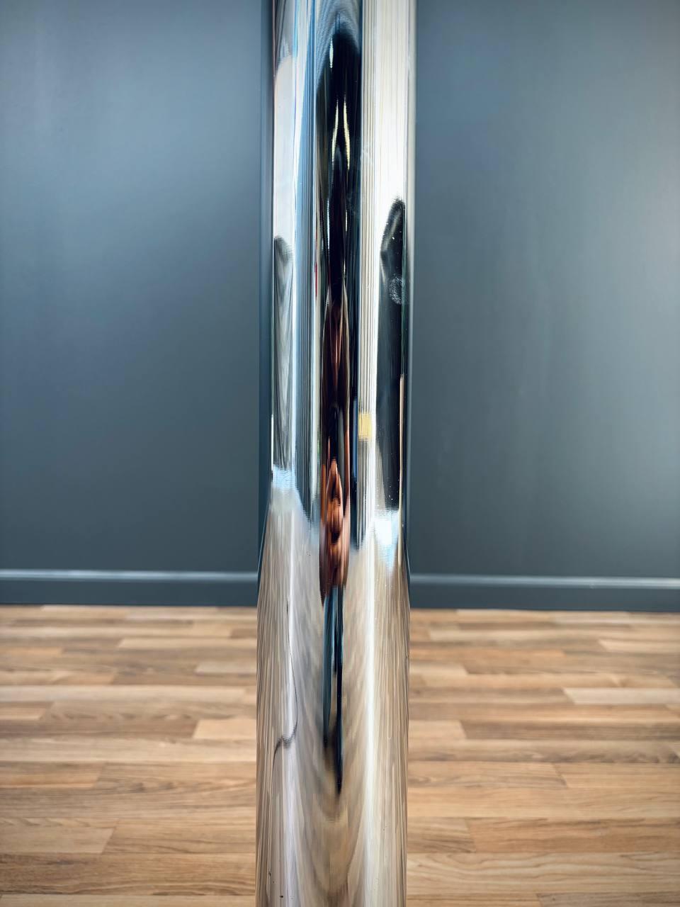 Mid-Century Modern Chrome Metal Orb Floor Lamp 2