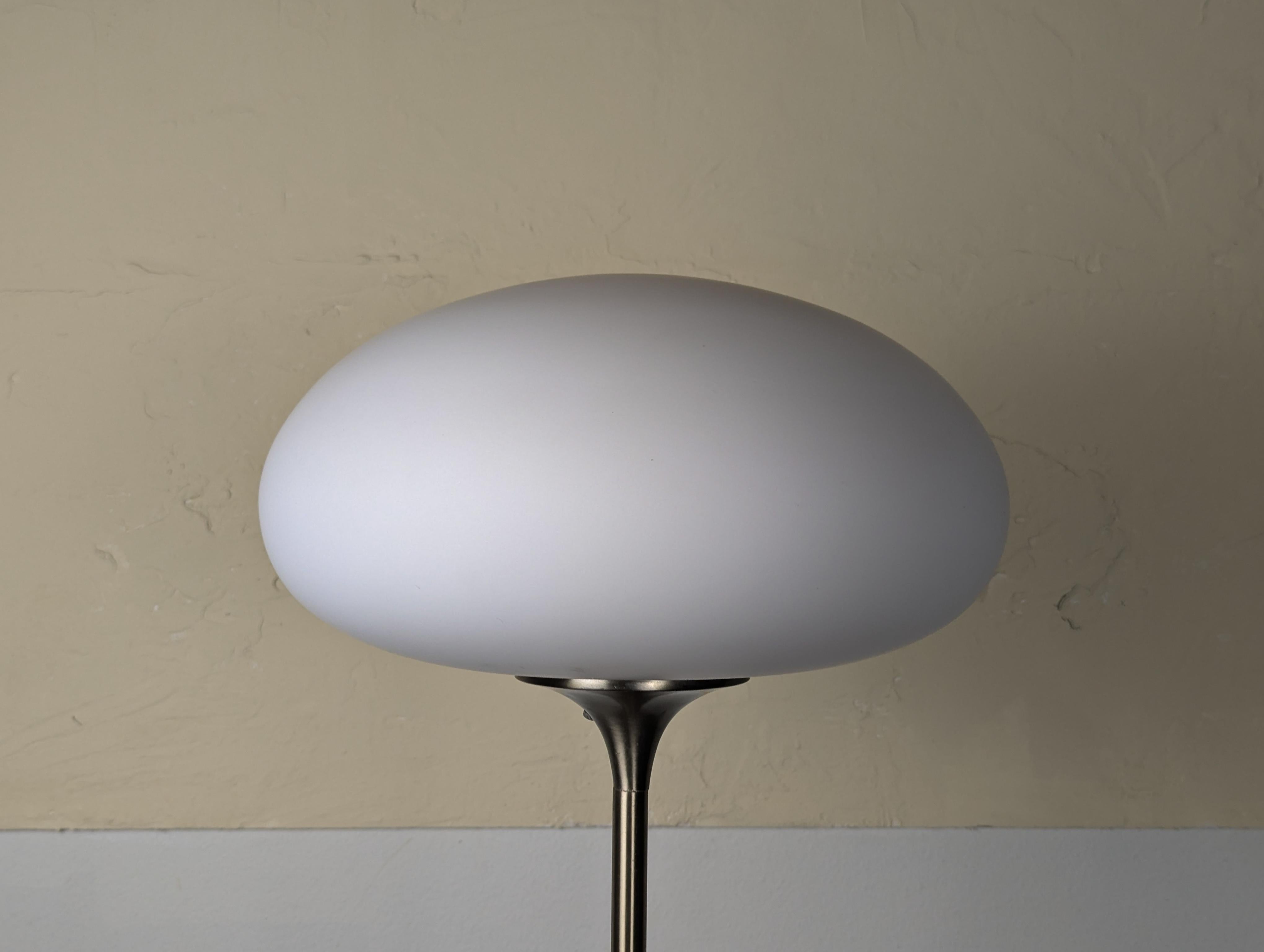 American Mid Century Modern Chrome Mushroom Floor Lamp by Laurel Lamp Co., c1960s