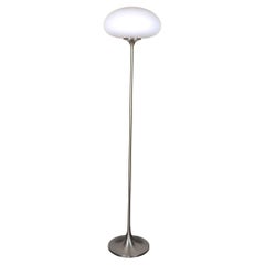Mid Century Modern Chrome Mushroom Floor Lamp by Laurel Lamp Co., c1960s