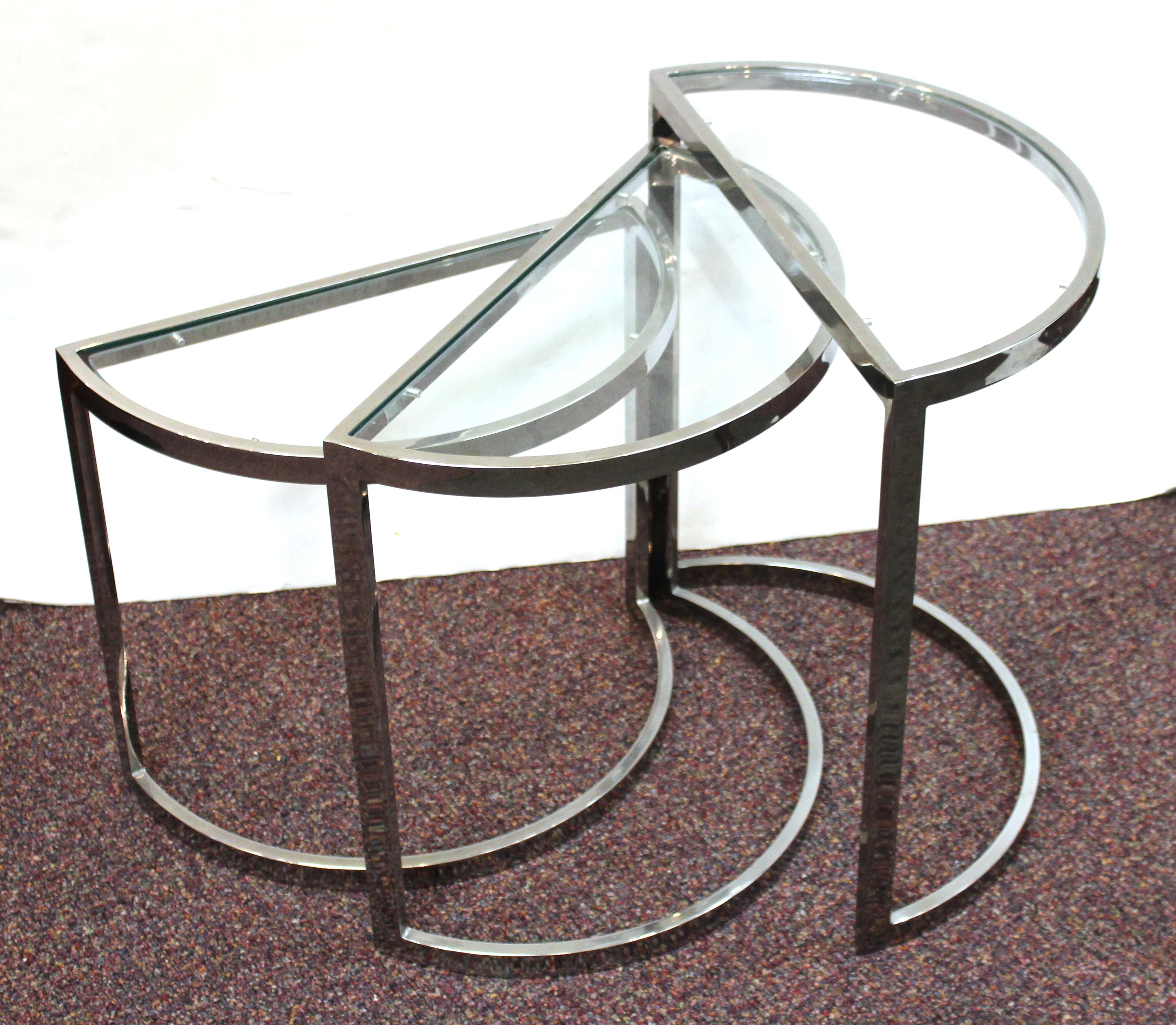 half moon nesting tables