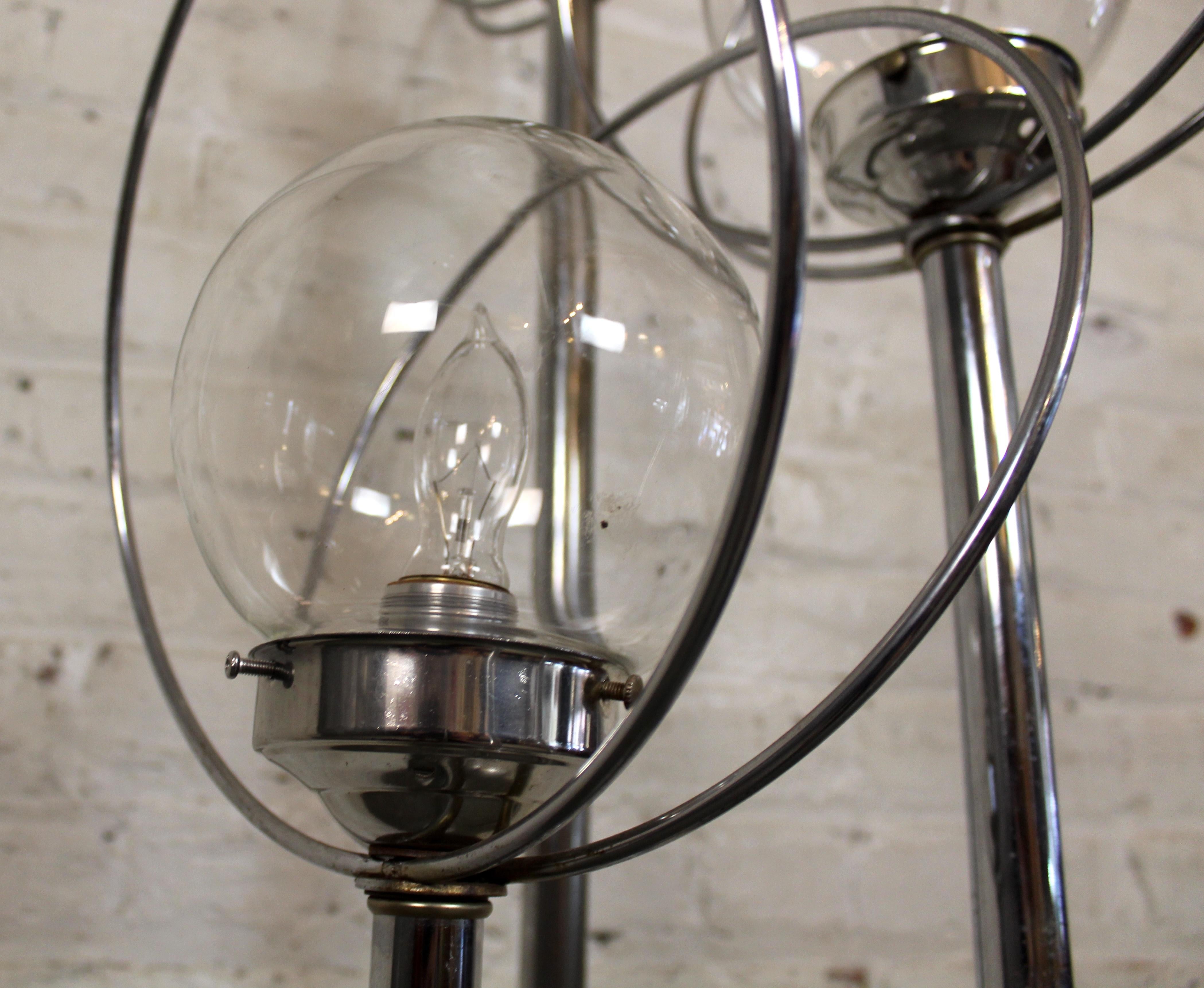 Mid-Century Modern Chrome Orb Floor Lamp For Sale 3