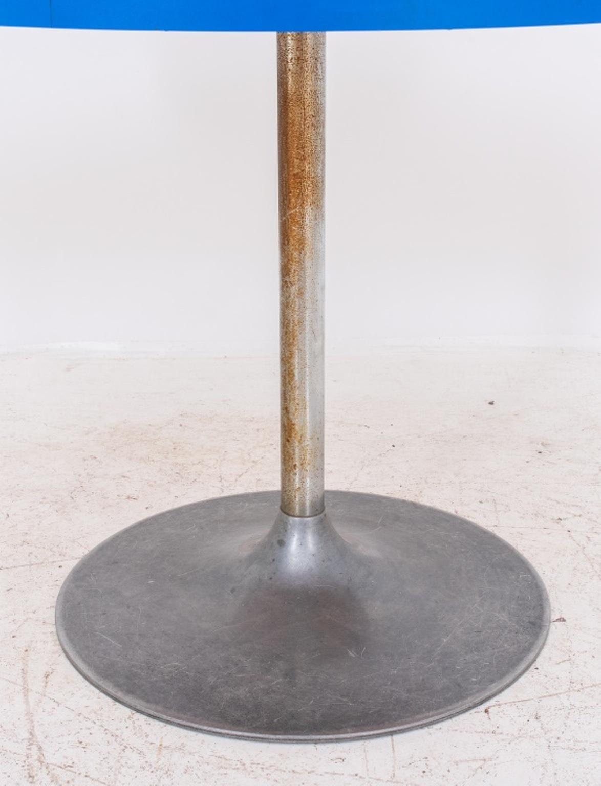 Mid-Century Modern Chrome Pedestal Table 1