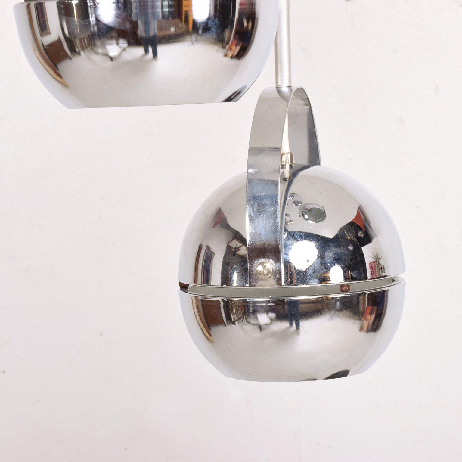 modern chrome pendant light