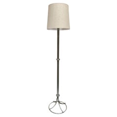 Mid-Century Modern Chrome Polish Rod Floor Lamp