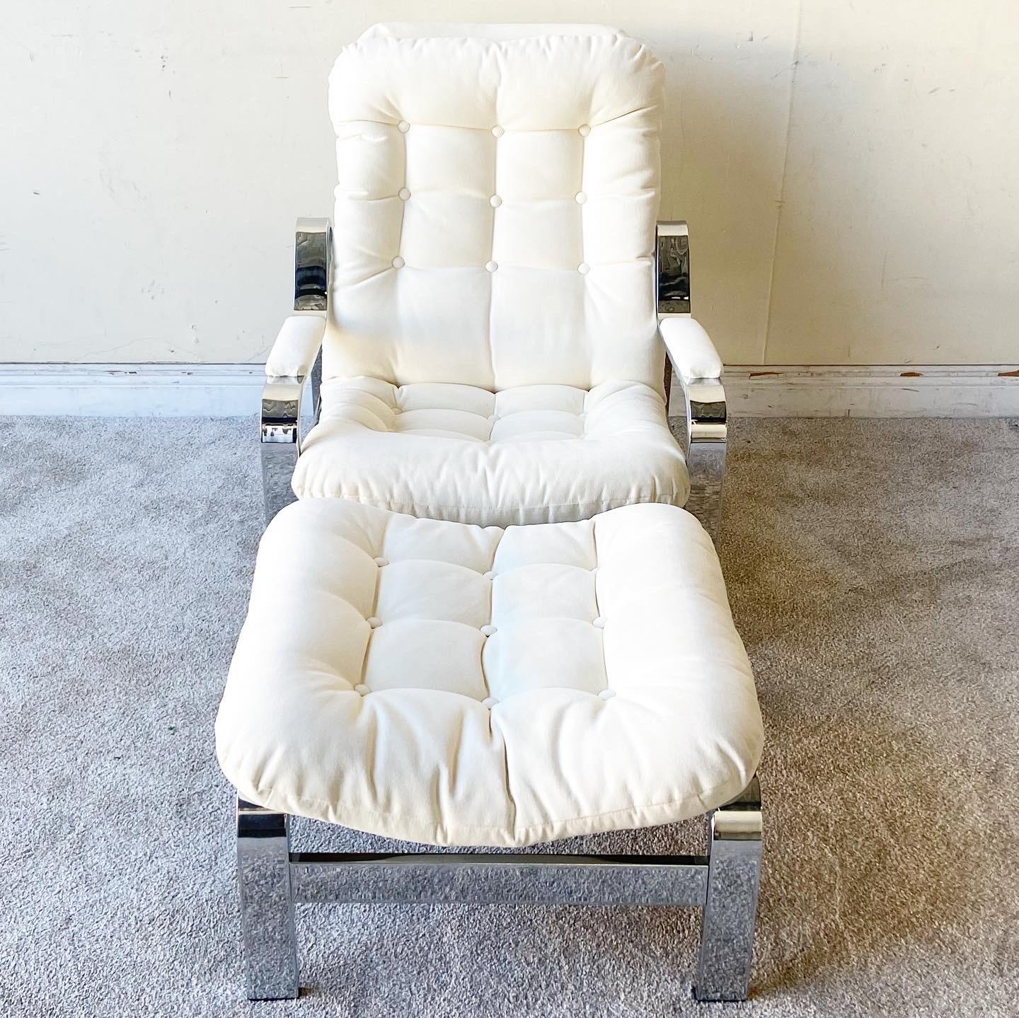 chrome armchair