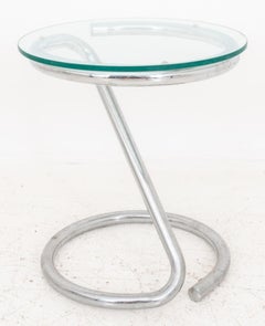 Mid-Century Modern Chrome Side Table