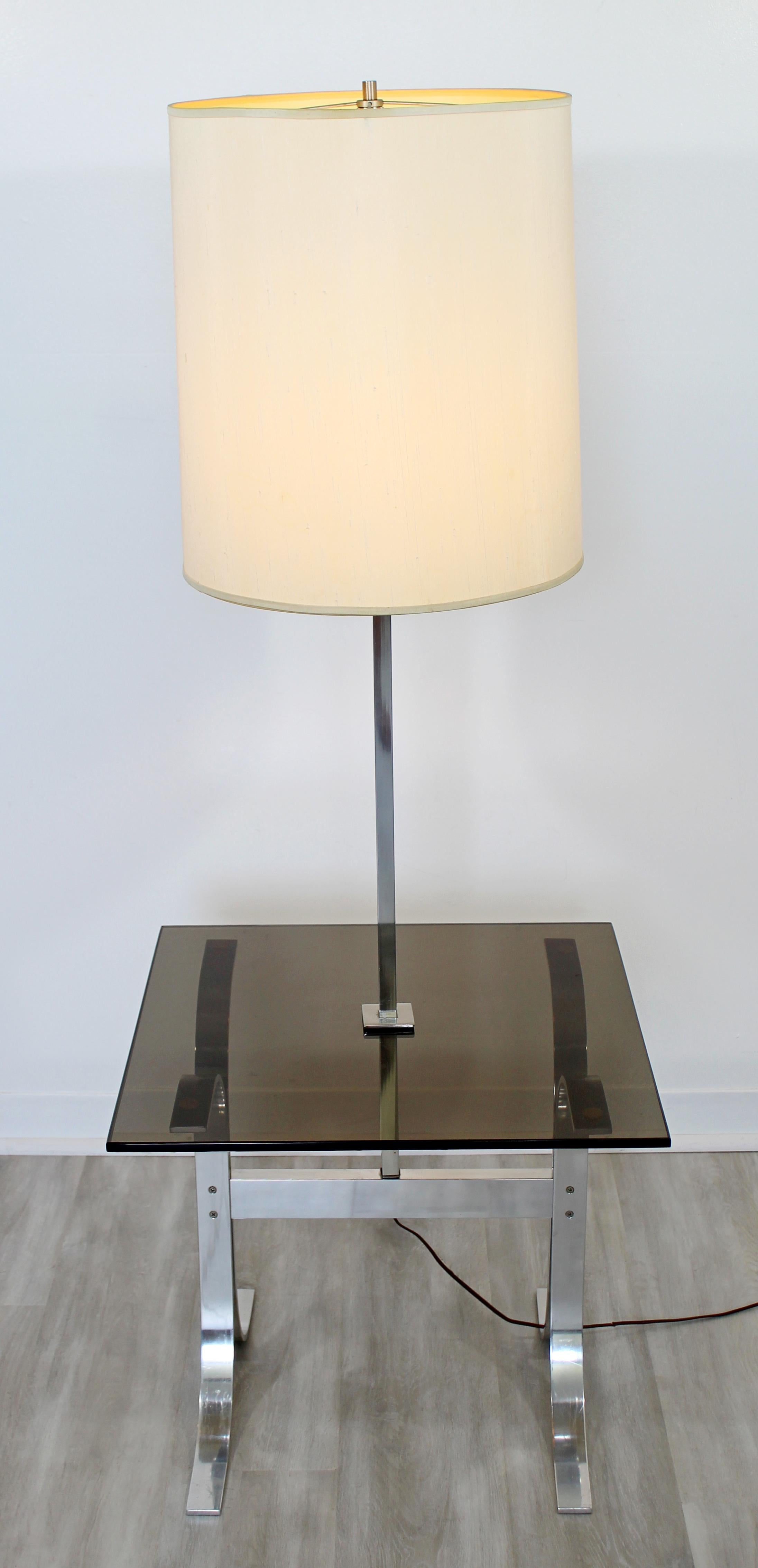 floor lamp with table attached