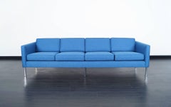 Mid-Century Modern Chrome Sofa in the Manner of Harvey Probber