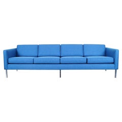 Mid-Century Modern Chrome Sofa in the Manner of Harvey Probber