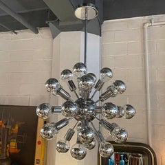 Mid-Century Modern Chrome Sputnik Chandelier