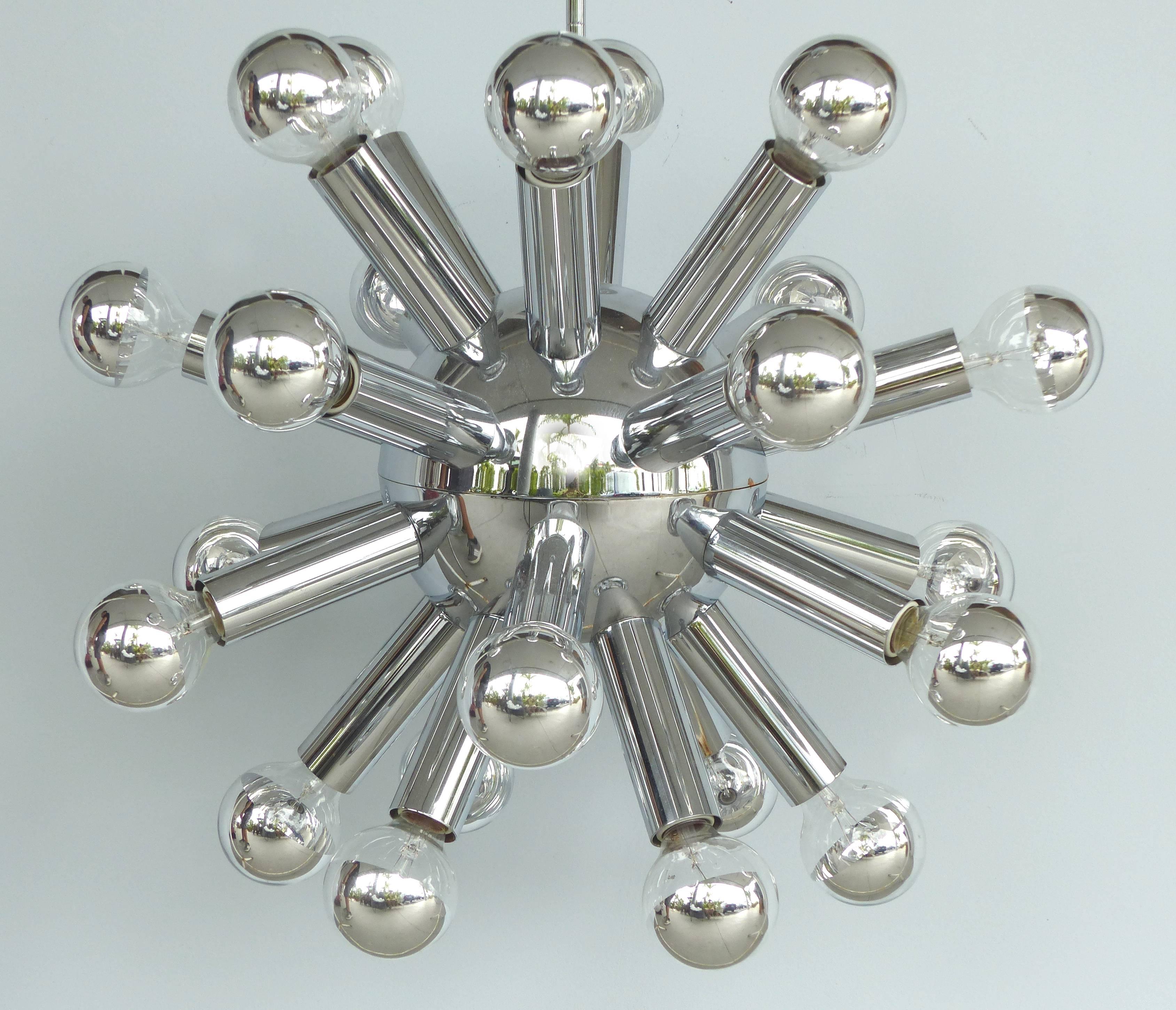 sputnik chandelier chrome