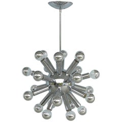 Vintage Mid-Century Modern Chrome Sputnik Chandelier