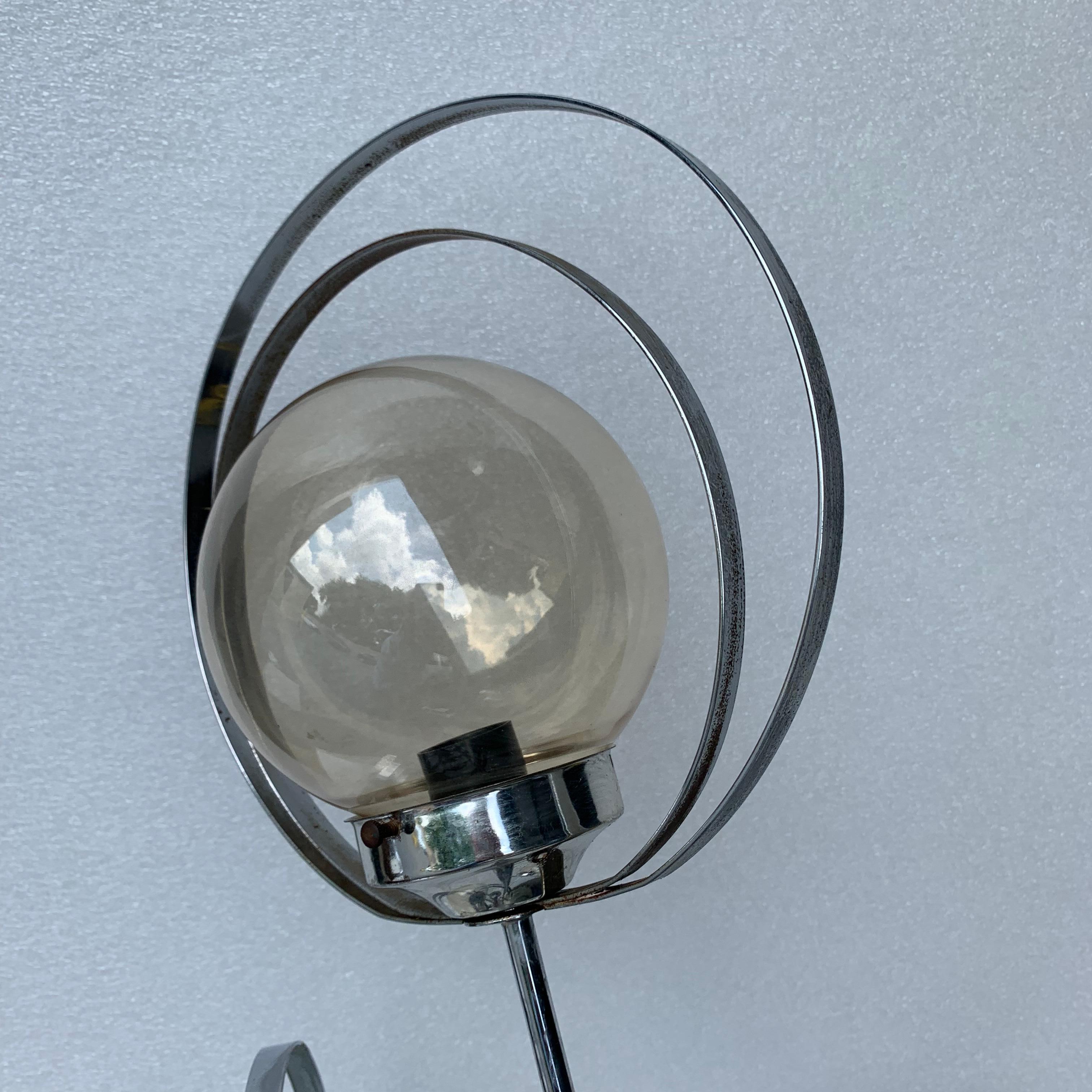 Mid-Century Modern Chrome Sputnik Floor Lamp 5