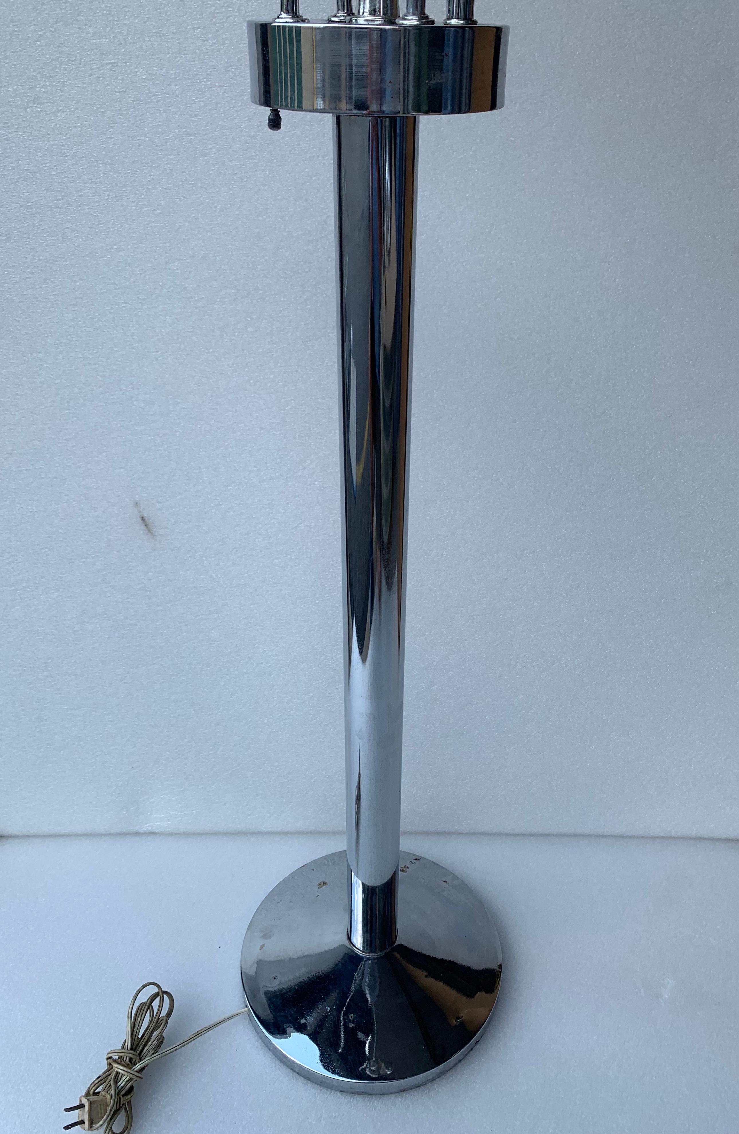 20th Century Mid-Century Modern Chrome Sputnik Floor Lamp