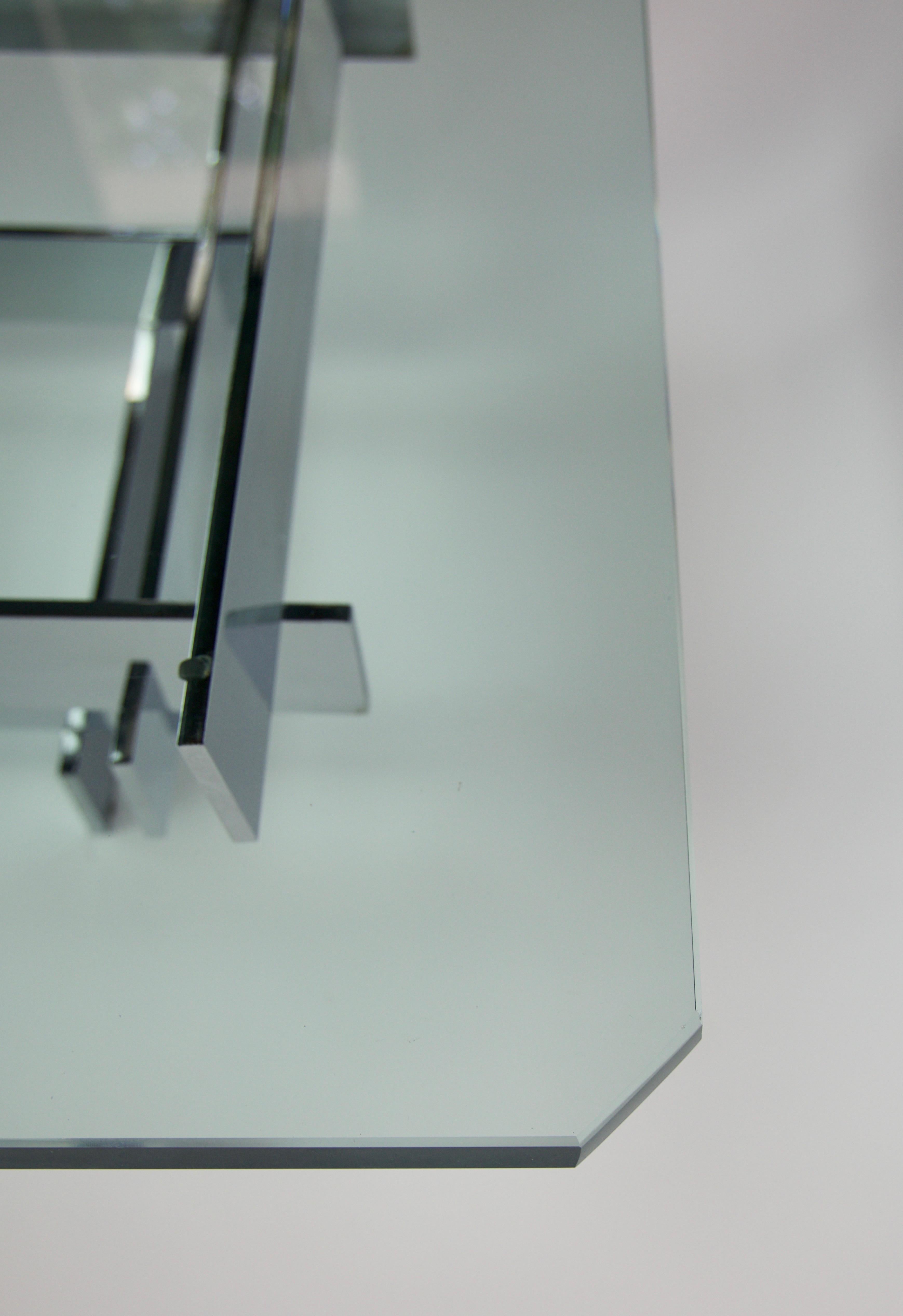 Milieu du XXe siècle Table basse empilable chromée de style mi-siècle moderne, par Paul Mayen pour Habitat en vente