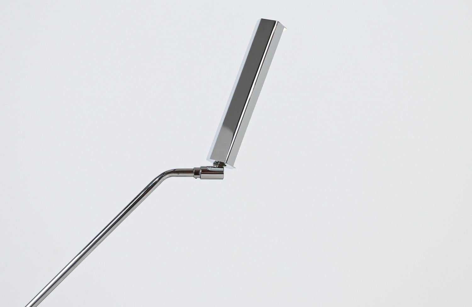 Mid-20th Century Expertly Restored - Mid-Century Modern Chrome Table Lamp by Koch & Lowy For Sale