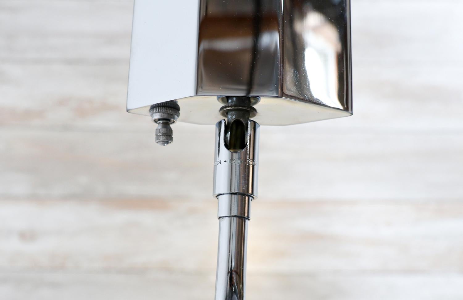 Expertly Restored - Mid-Century Modern Chrome Table Lamp by Koch & Lowy For Sale 2