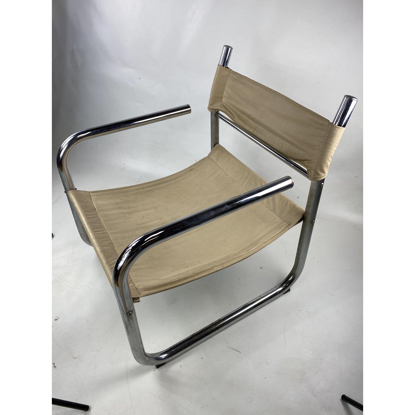 chrome tube chair