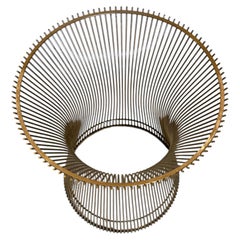 Mid century Modern Chrome Warren Platner End Cocktail Table Base