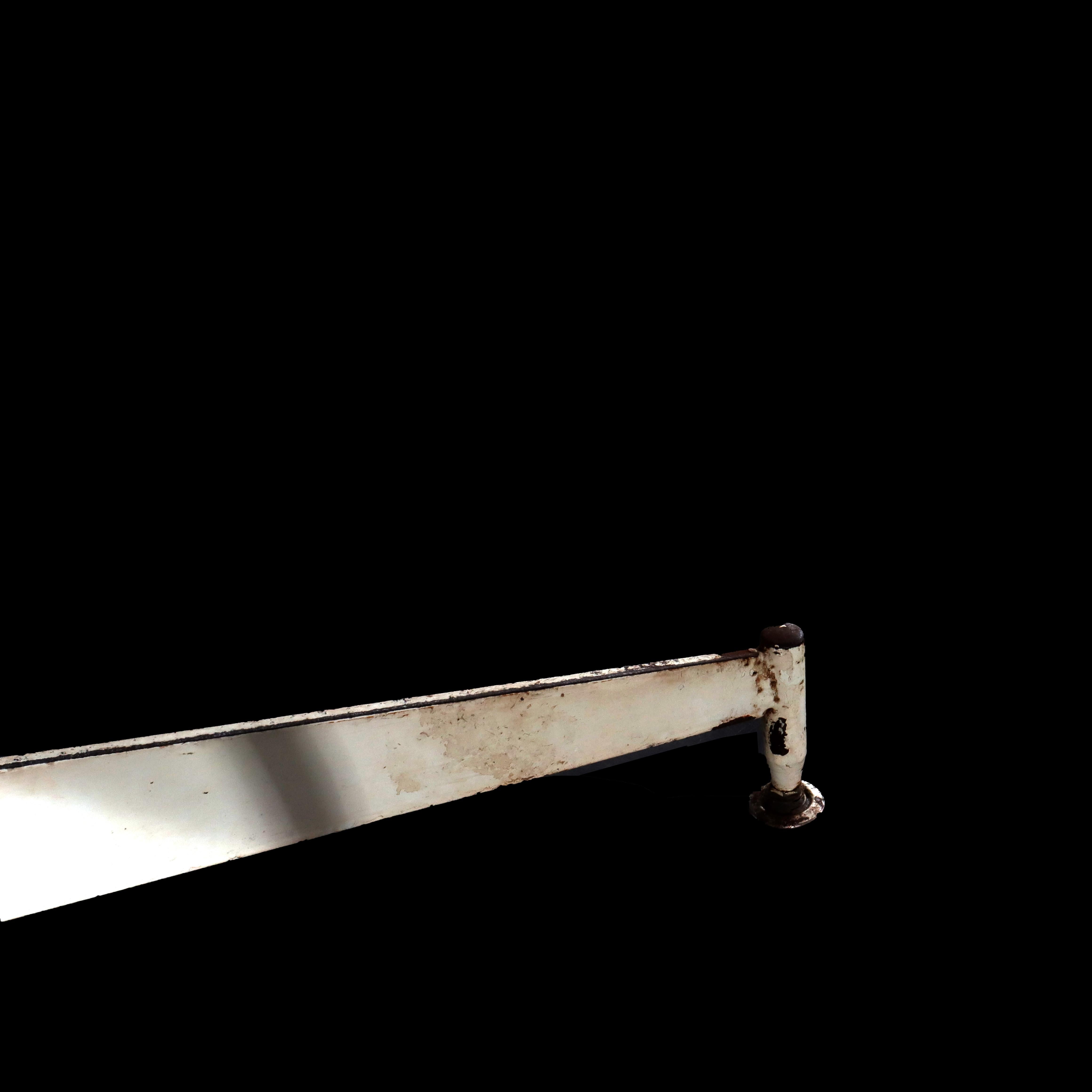 Mid Century Modern Chrome & Wood White Finish Surfboard Cafe Table C1960 For Sale 4