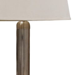 Mid-Century Modern Chromed Floor Lamp with White Shade, Italy, 1970