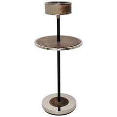 Mid-Century Modern Chromed Side Table with an Ashtray, 1970s
