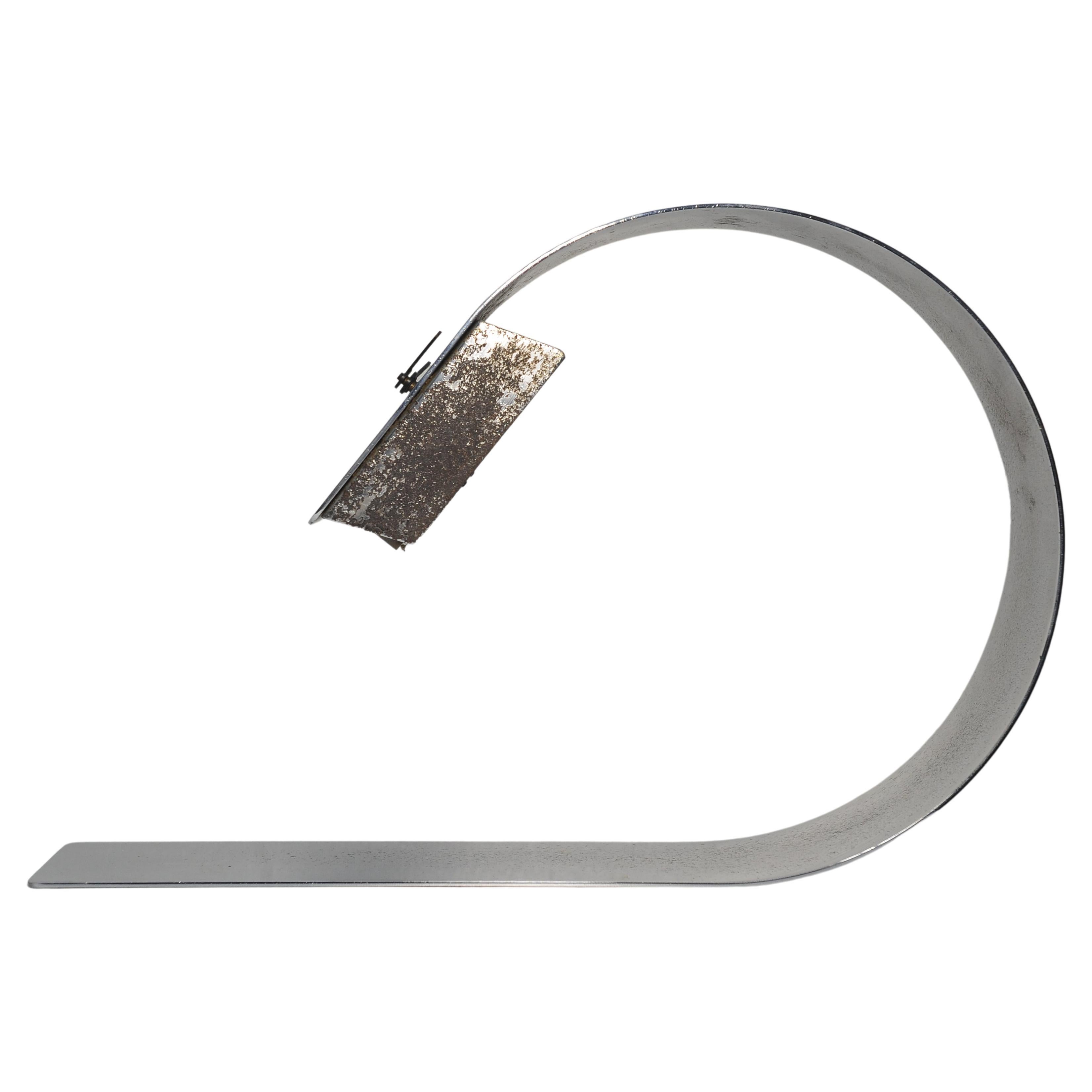20th Century Innovative & Rare Mid Century Modern Chromed Steel Curved 