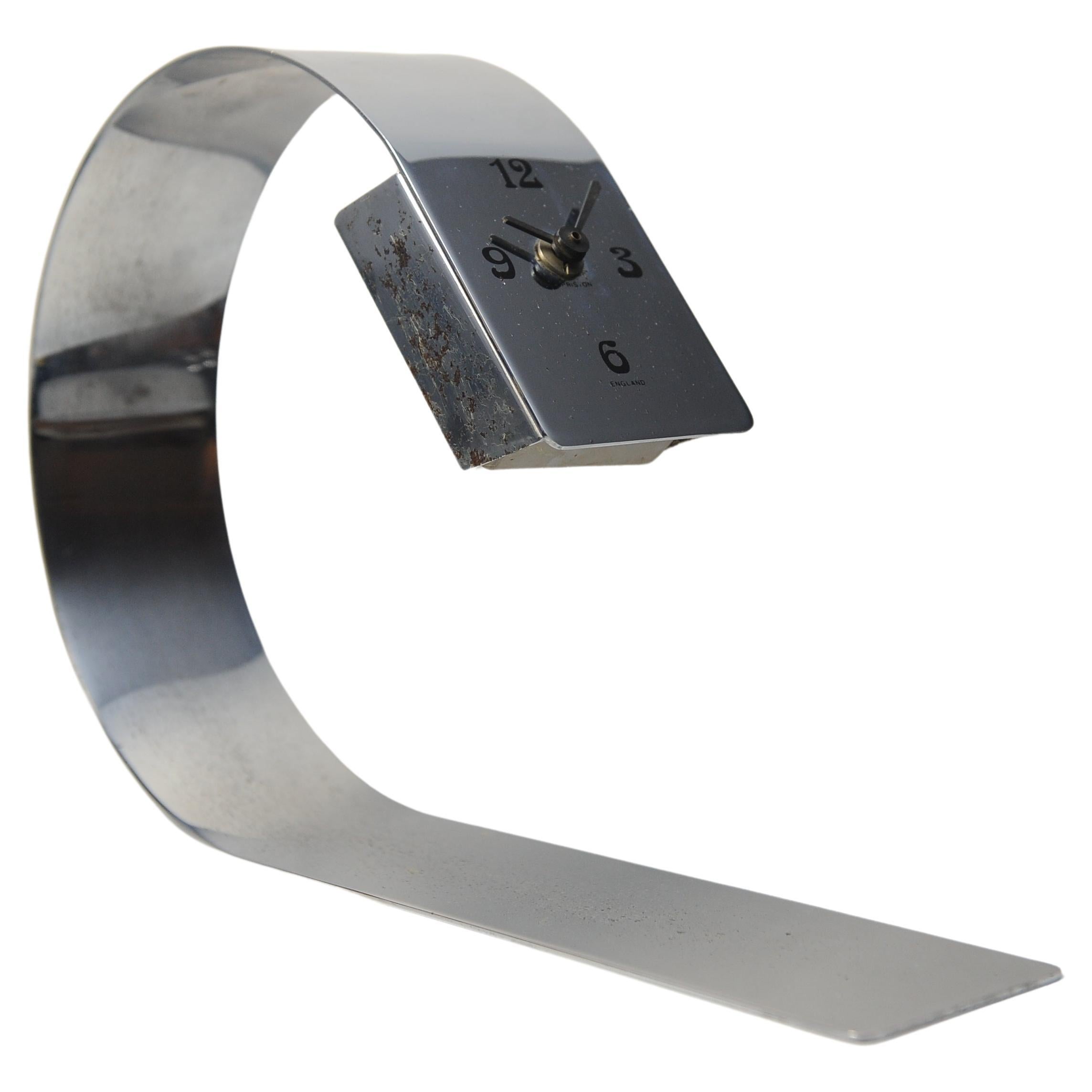 Innovative Mid Century Modern Chromed Steel Curved 