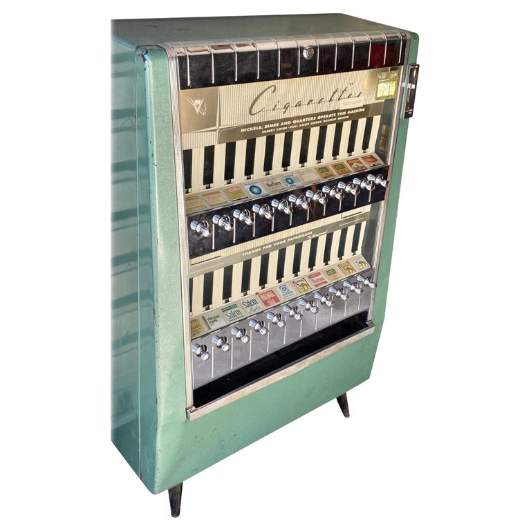 cigarette machine vintage for sale Mid Century Modern Cigarette Machine 1963 at 1stDibs