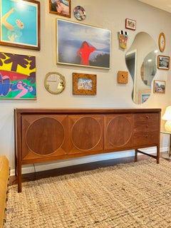 Mid century modern circles teak sideboard by Nathan Furniture, circa 1960s