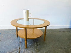 Mid-Century Modern circular coffee table by Schreiber