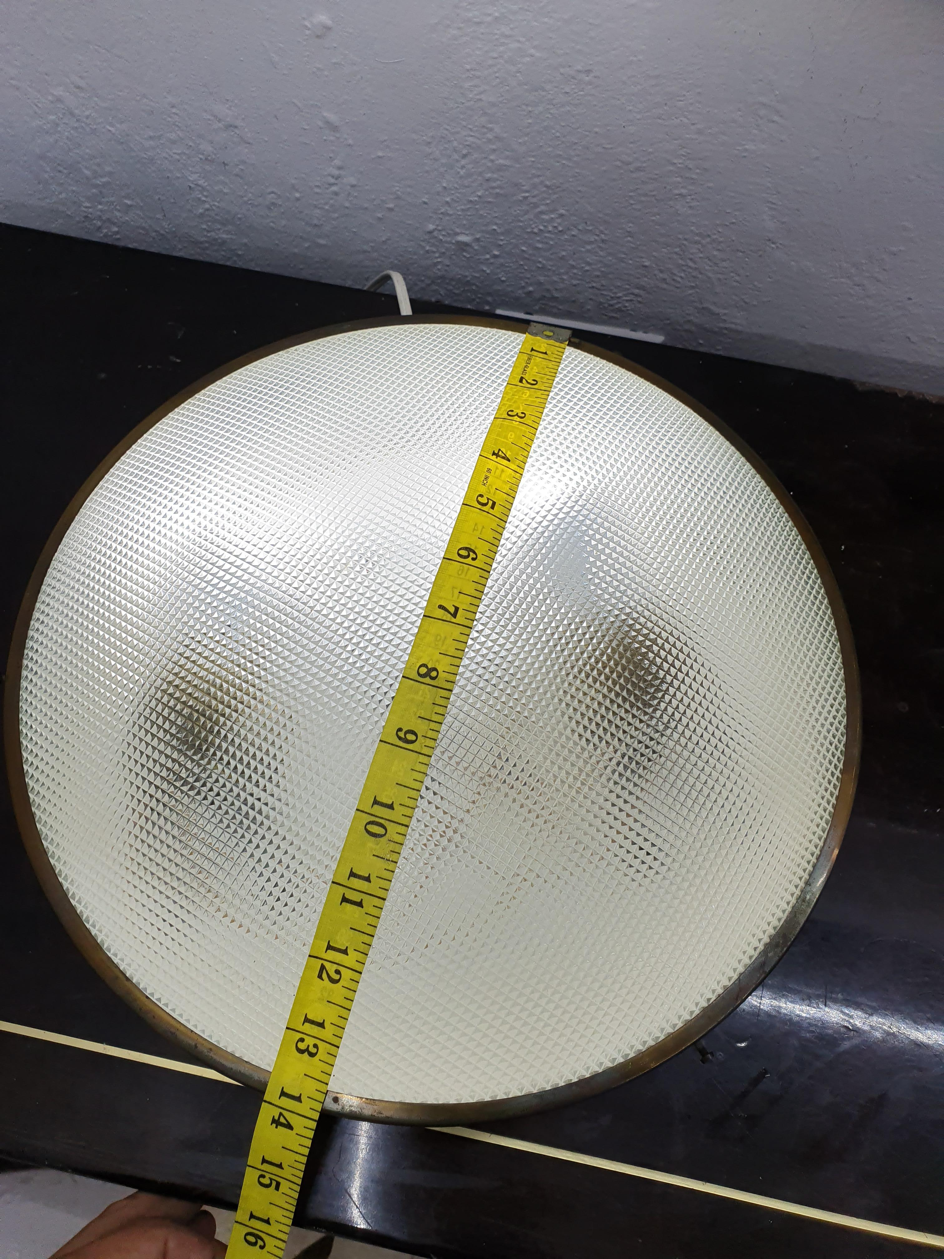 Mid-Century Modern Circular  Italian Wall Light in the Manner of Gino Sarfatti For Sale 5