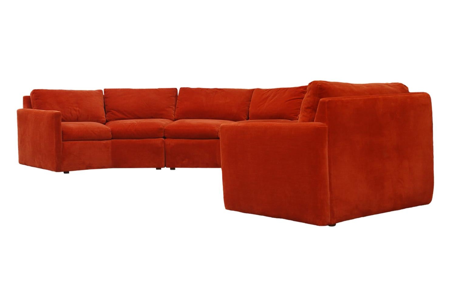 Mid-Century Modern Circular Sectional Sofa by Milo Baughman for Bernhardt 3