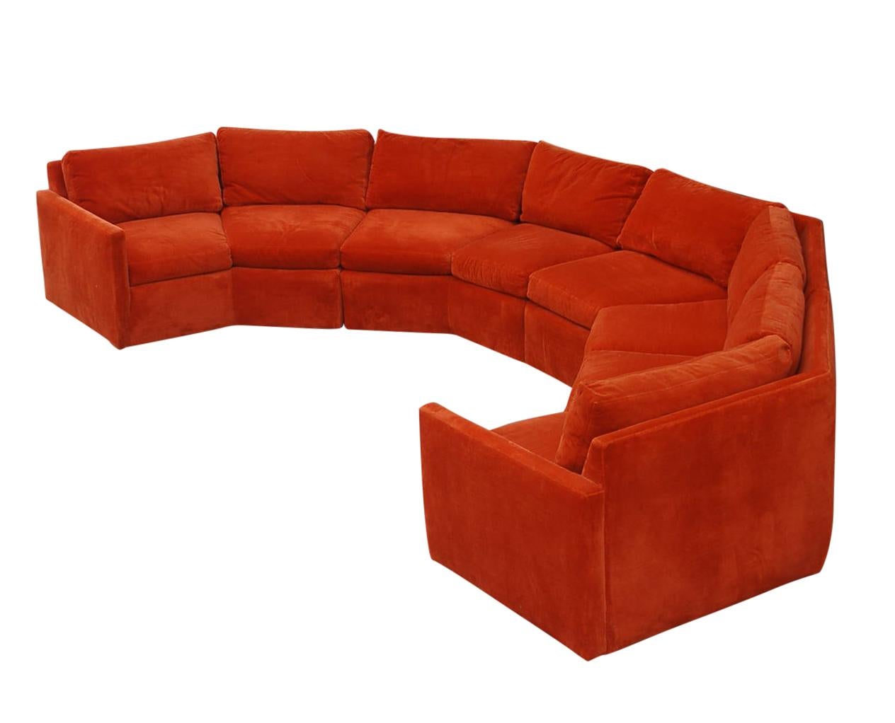 Mid-Century Modern Circular Sectional Sofa by Milo Baughman for Bernhardt 7