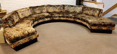 Mid-Century Modern Circular Sectional Sofa on Plinth by Lambeth Lenor Larsen