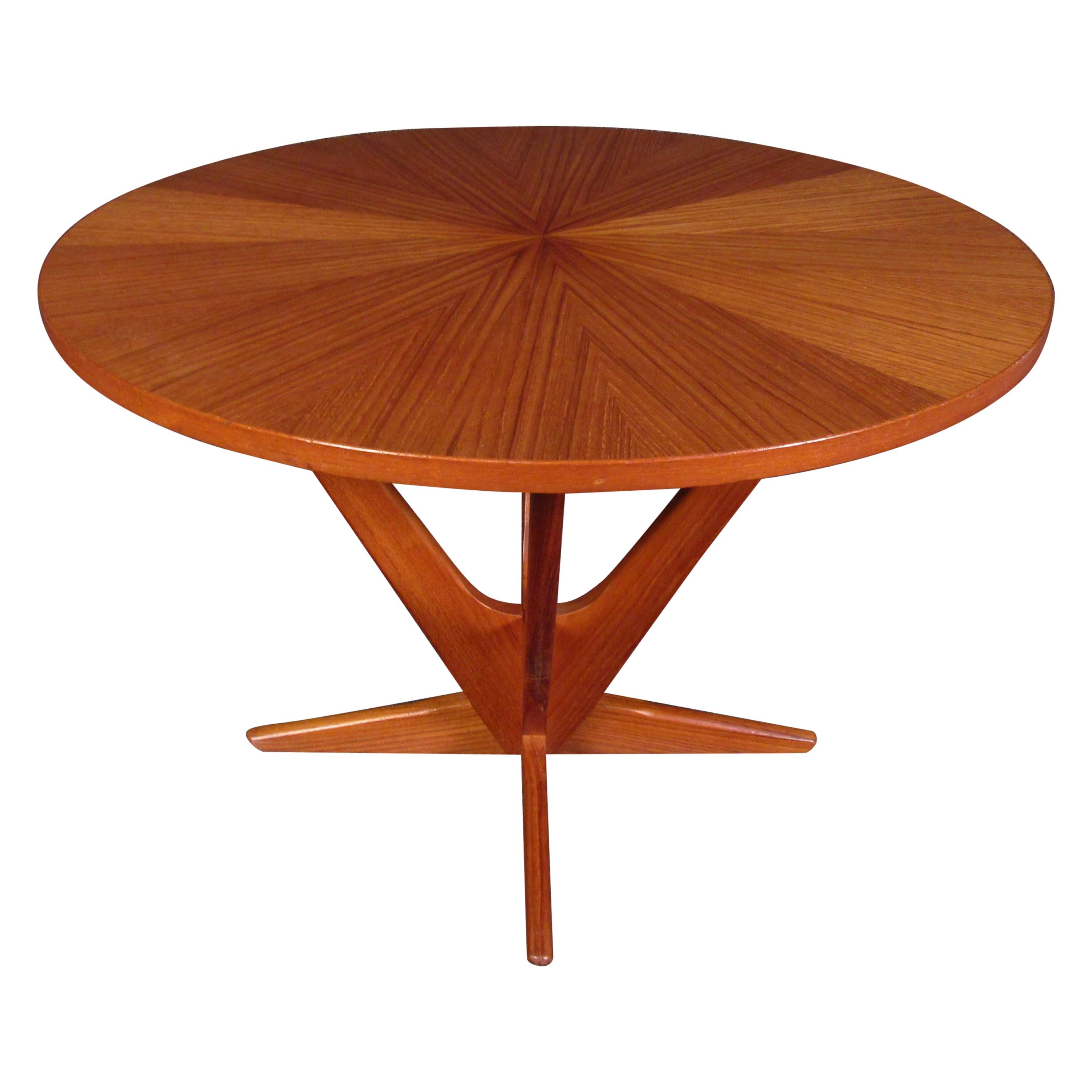 Mid-Century Modern Circular Side Table