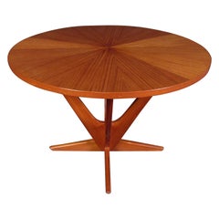 Retro Mid-Century Modern Circular Side Table