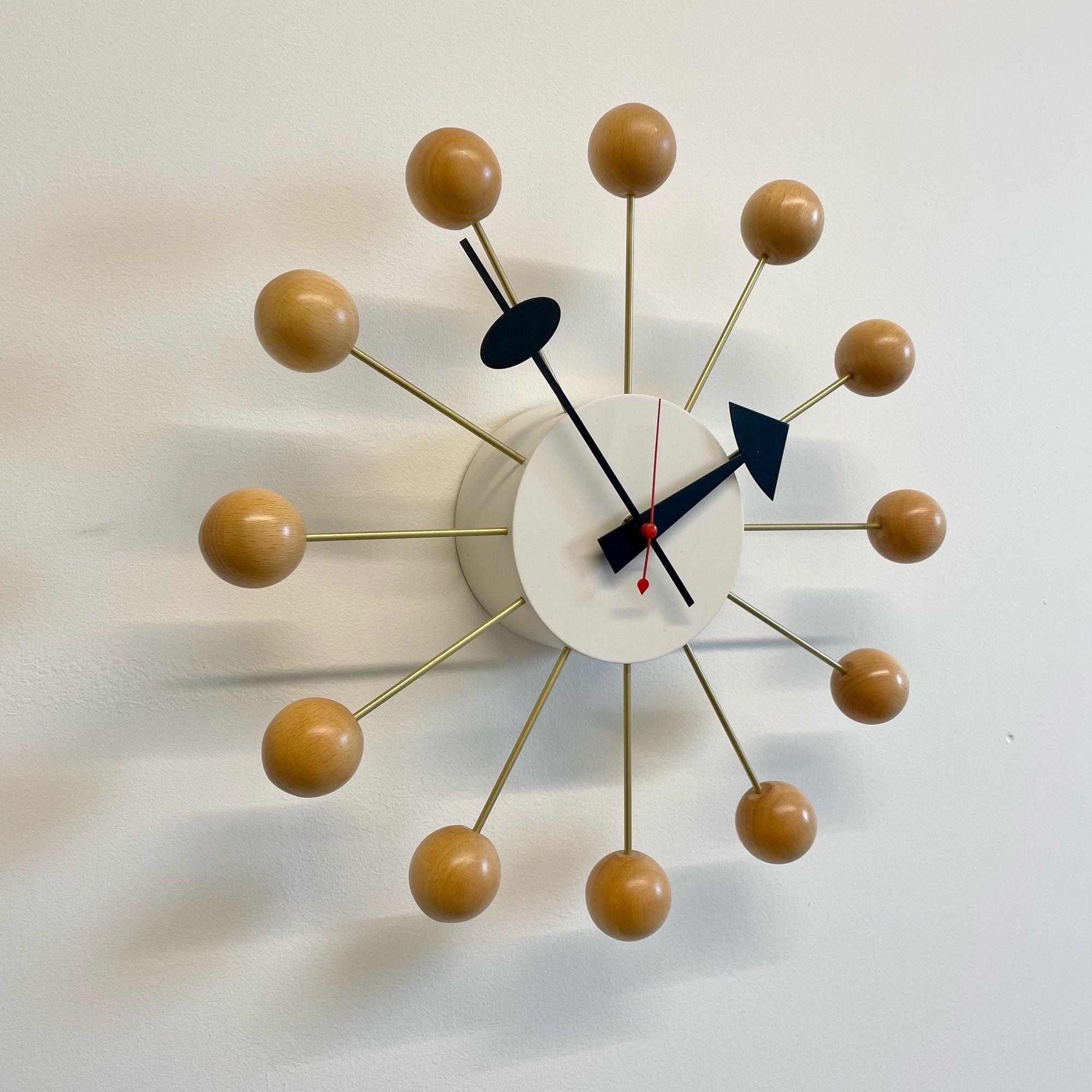 20th Century Mid-Century Modern Circular Wall Clock by George Nelson, Howard Miller, Vitra