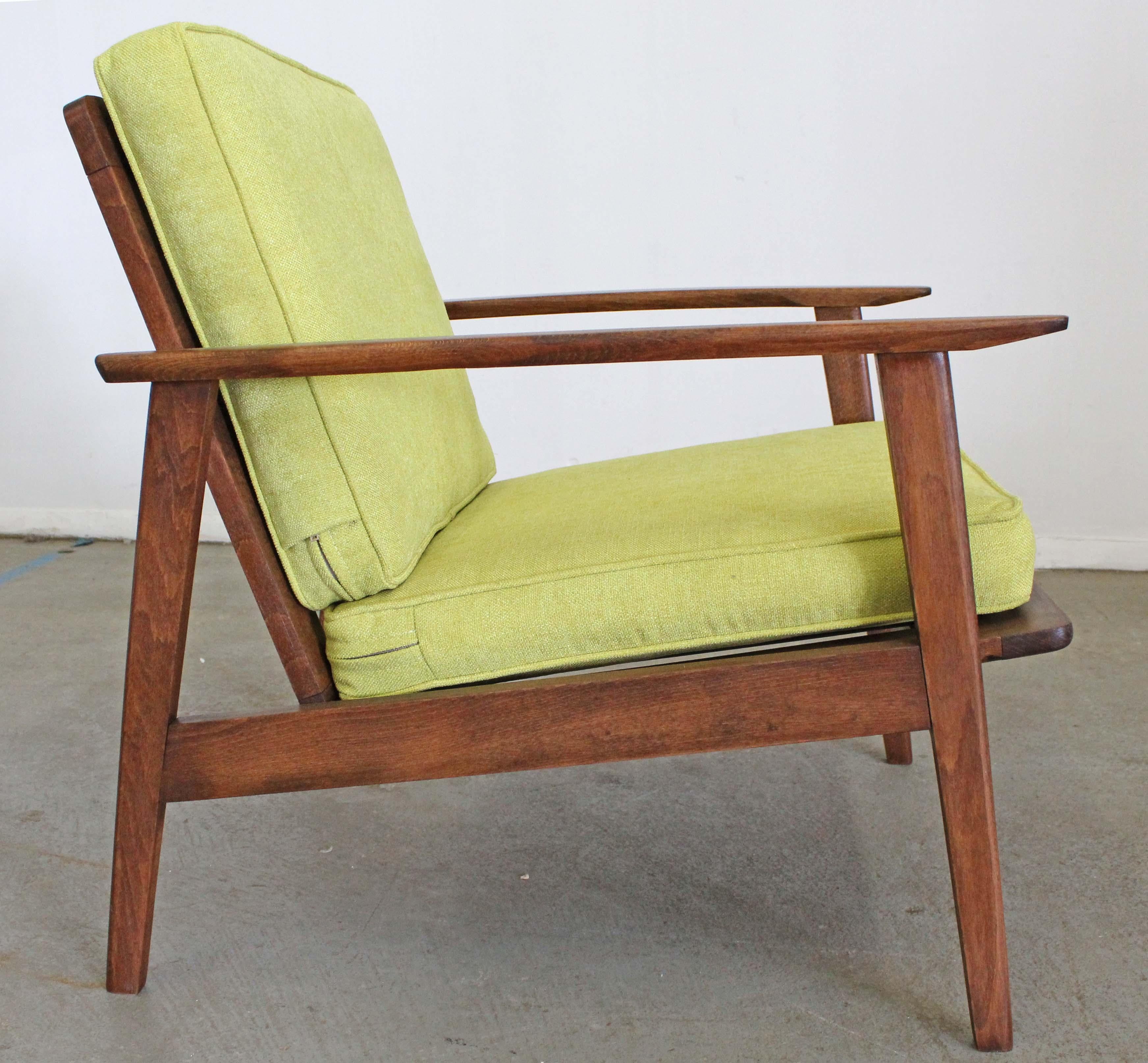 Mid-Century Modern 'Citron' Walnut Lounge Armchair 6