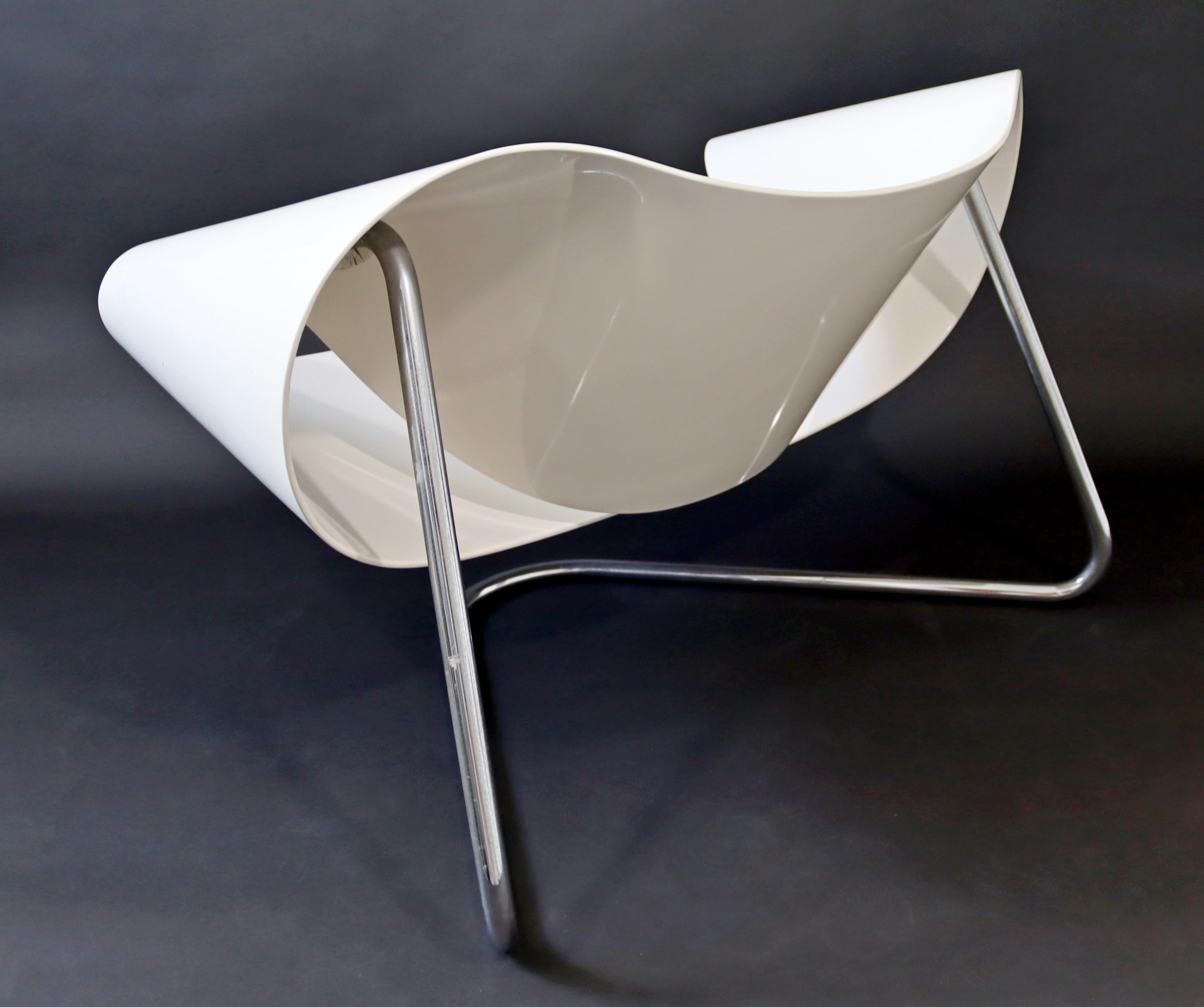 Mid-Century Modern CL9 Fiberglass Ribbon Chair by Franca Stagi Bernini Italy 60s 4