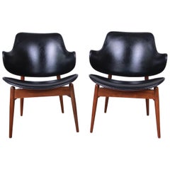 Retro Mid-Century Modern Clam Shell Chairs by Seymour J. Wiener for Kodawood, 1960s