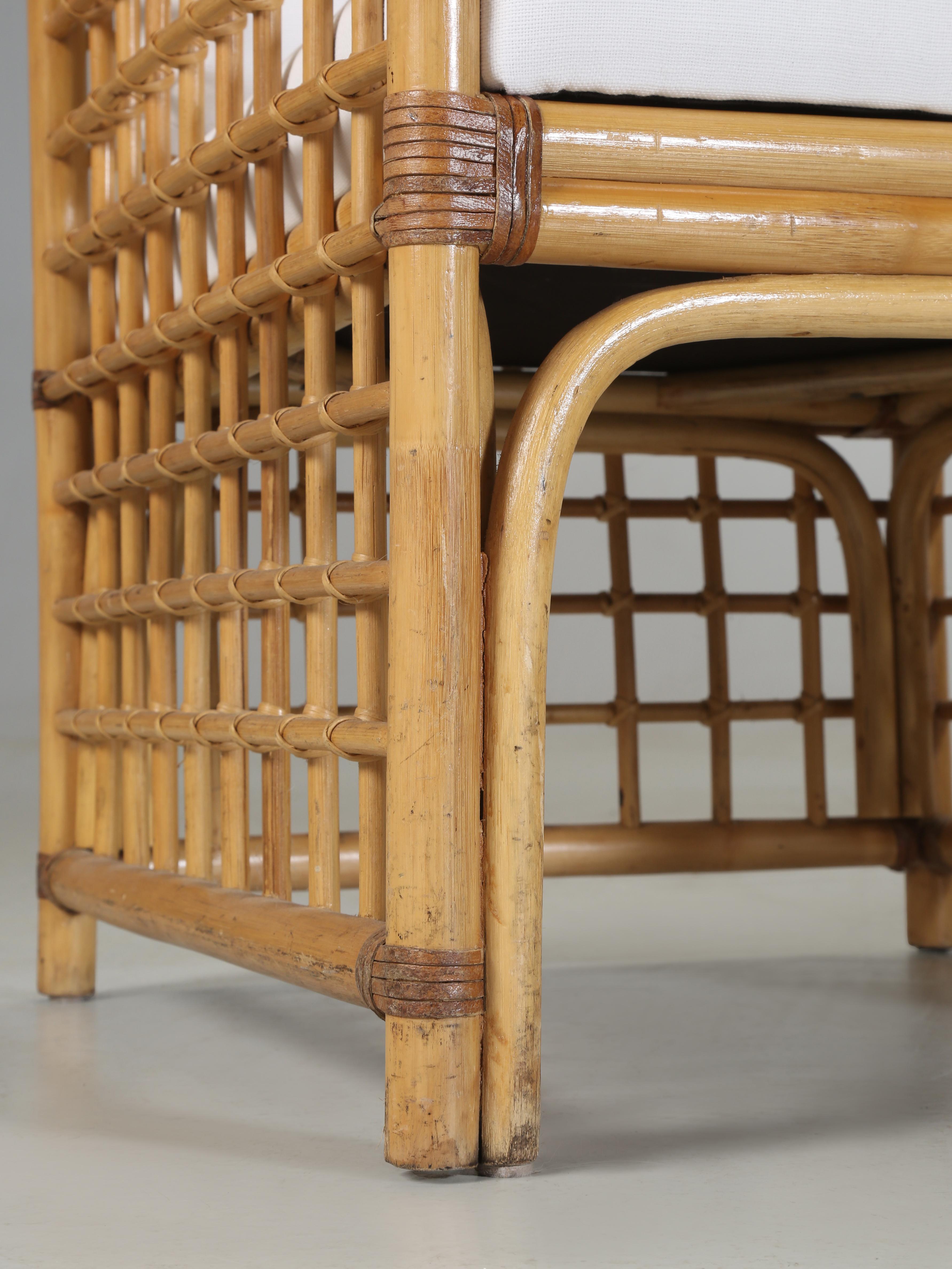 Fauteuils club classiques en bambou et rotin, confortables et élégants, The Modernity en vente 3