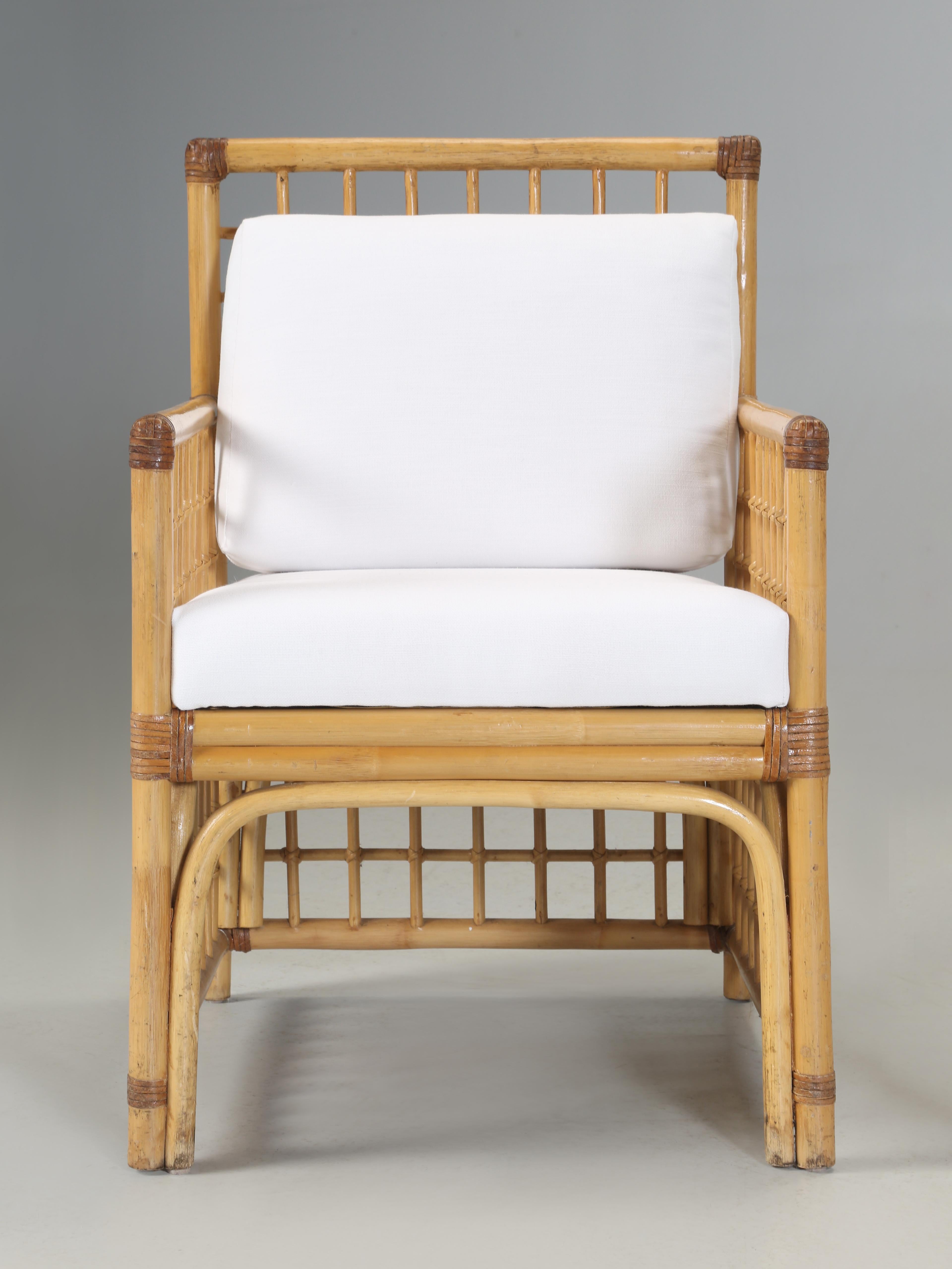 Fauteuils club classiques en bambou et rotin, confortables et élégants, The Modernity en vente 6