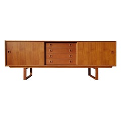 Clausen & Sohn Teakholz-Sideboard, Moderne der Mitte des Jahrhunderts